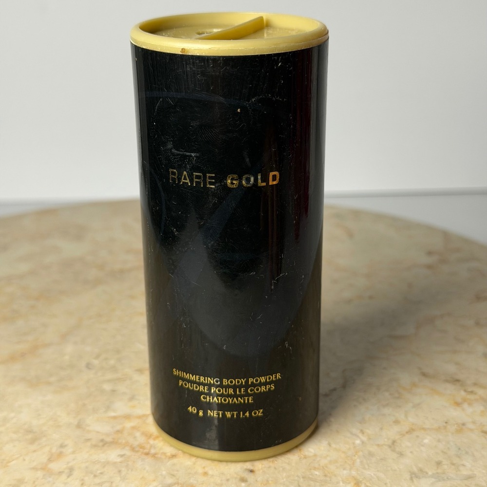 Avon Rare Gold Shimmering Body Powder 1.4oz Gold Vintage 2002 New Intact Seal